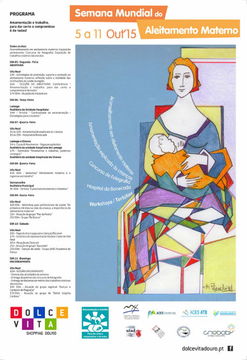 Cartaz: Semana Mundial do Aleitamento Materno