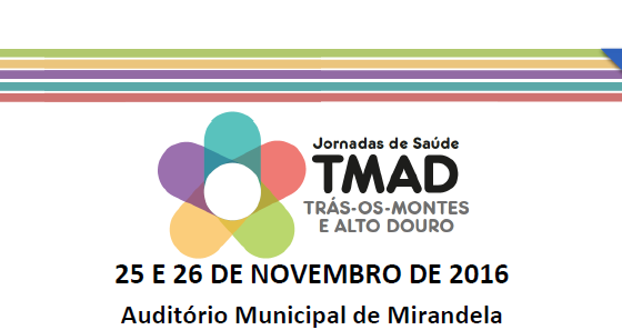 Banner: Jornadas de Saúde TMAD Trás-os-Montes e Alto Douro