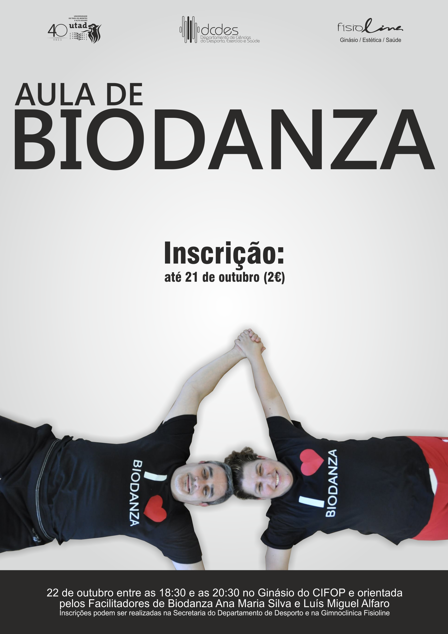 Cartaz: Aula de Biodanza