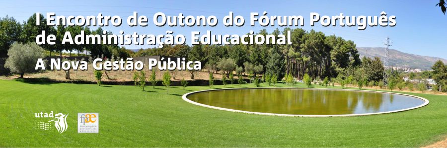 Banner: I Encontro de Outono do Fórum Português de Administração Educacional