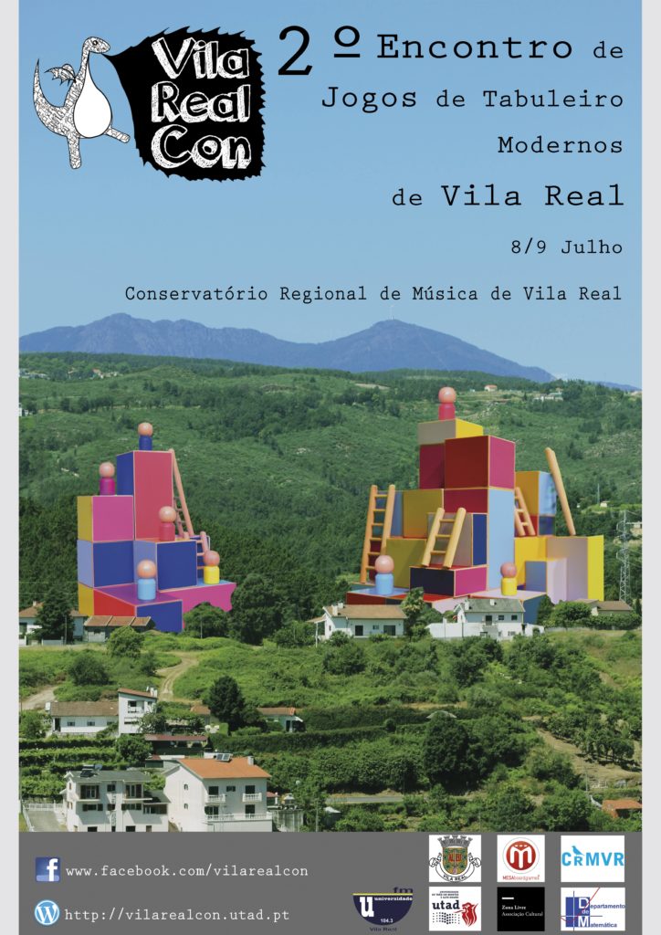 Cartaz: 2 º Encontro de Jogos de Tabuleiro Modernos de Vila Real